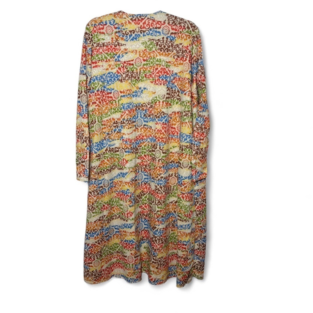 LuLaRoe Sarah Cardigan L Multicolor Open Front Duster NWT - Picture 6 of 8